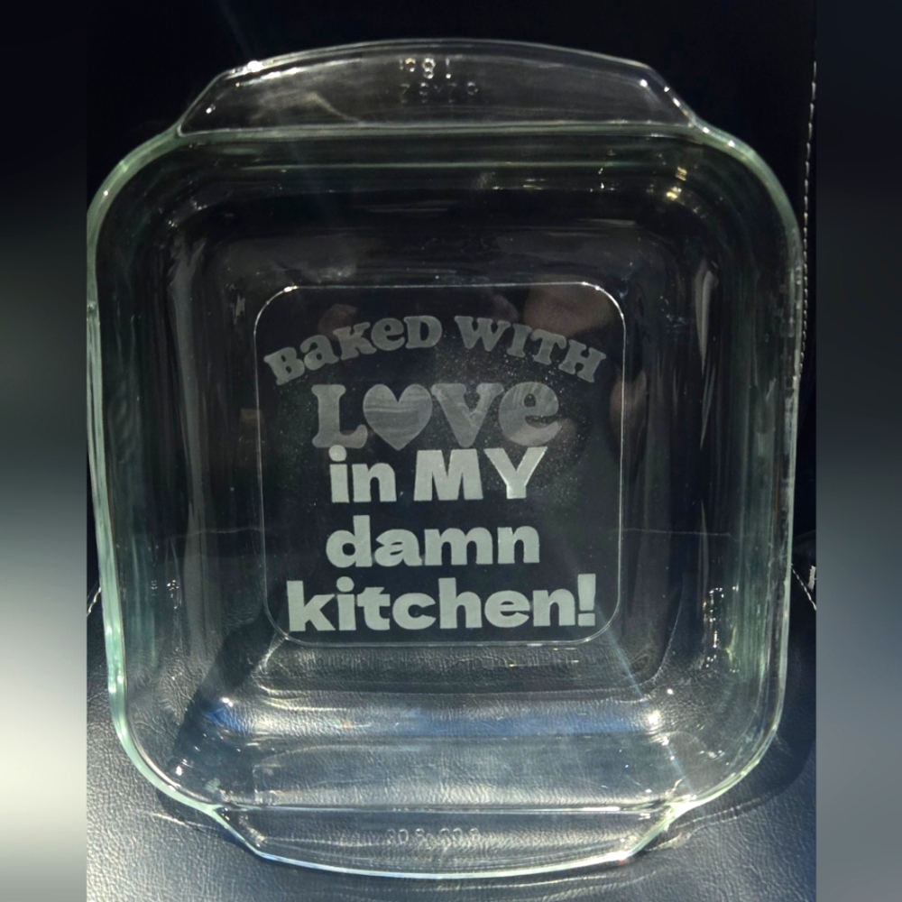 Personalized Comical Glass Baking Dish